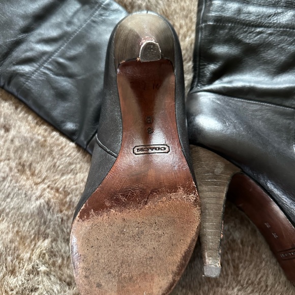 Coach Leather Tassle Boots - Picture 4 of 13